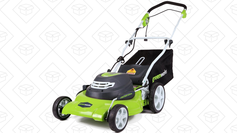 20" GreenWorks Corded Mower, $134 | Dual-Blade Battery-Powered, $270